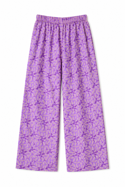 Lavender Bloom Floral Co-Ord Set – 2 Piece Premium Casual Wear