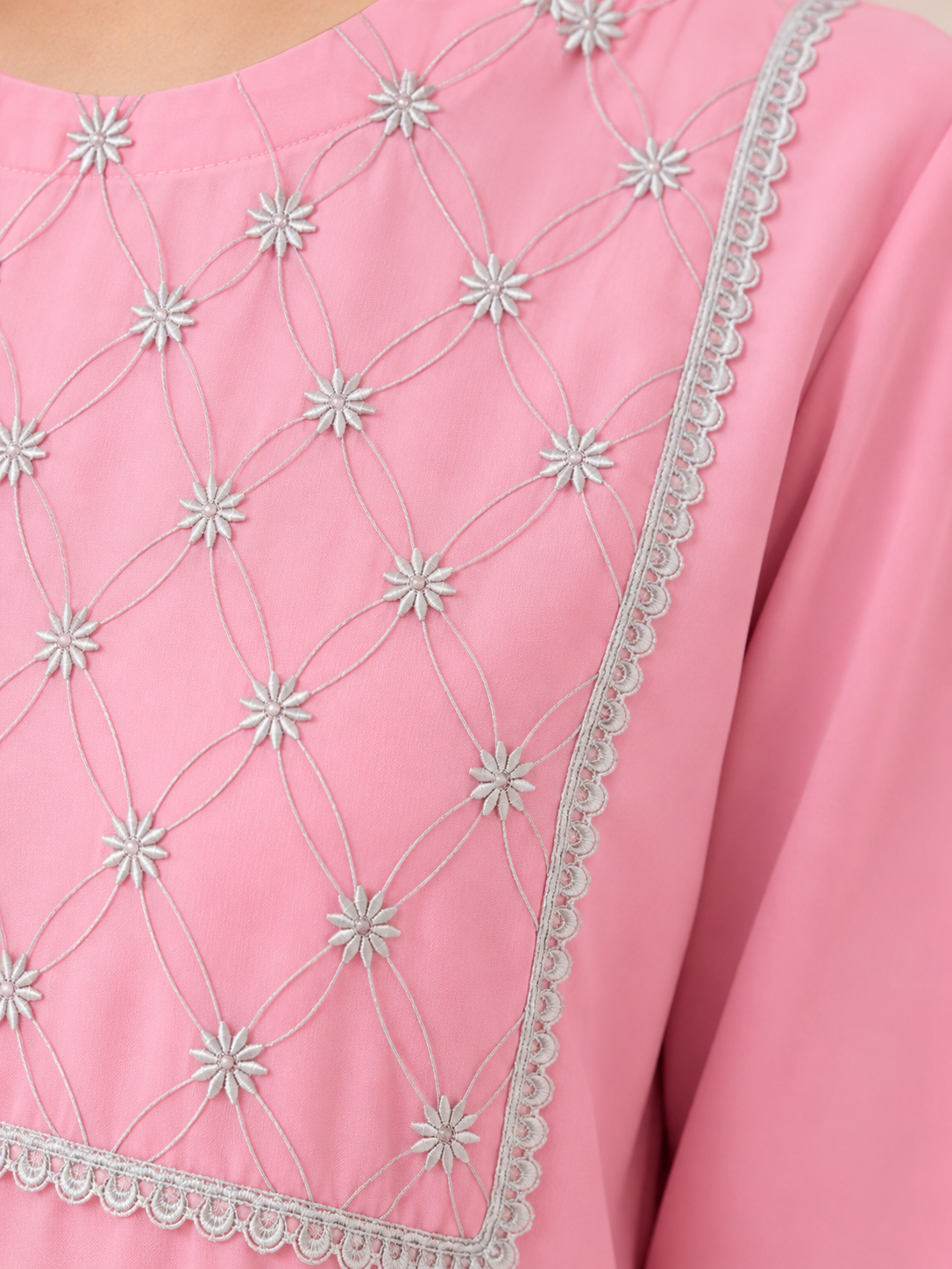 Baby Pink Cotton Lawn Co-ord